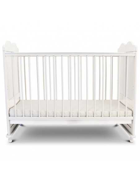 iSafe Baby Cot Bed Toddler Bed-Adam (White Including Mattress) Isafe